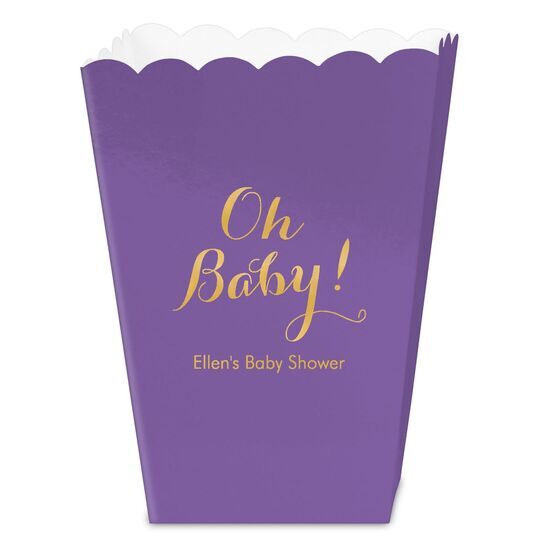 Elegant Oh Baby Mini Popcorn Boxes